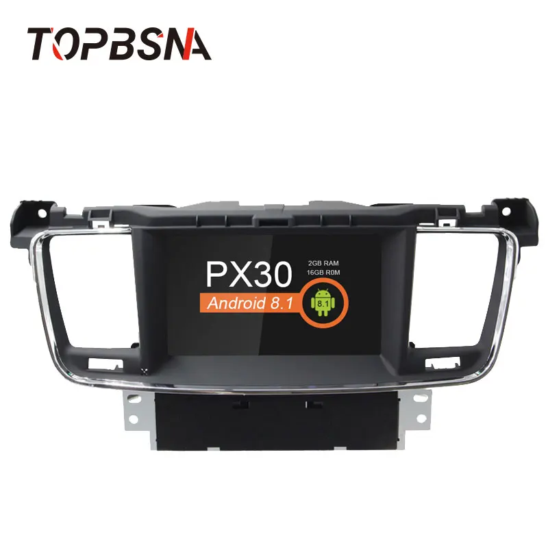 

TOPBSNA Android 8.1 Car DVD player GPS navigation radio Stereo For PEUGEOT 508 2011-2017 head unit auto radio multimedia WIFI FM