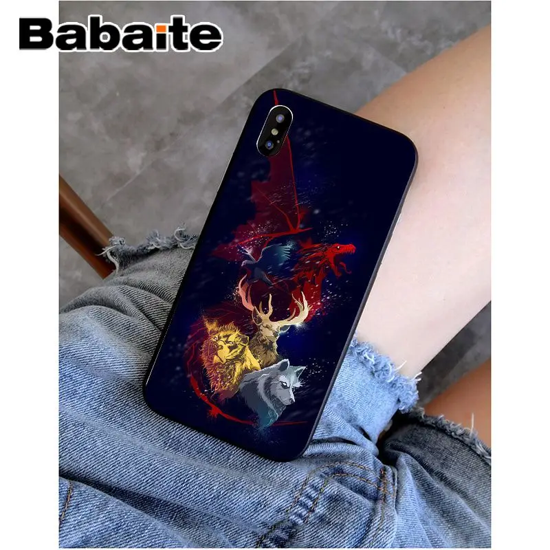 Мягкий силиконовый чехол для телефона Babaite Game Of Thrones House Targaryen из ТПУ для Apple iPhone 8 7 6 6S Plus X XS MAX 5 5S SE XR
