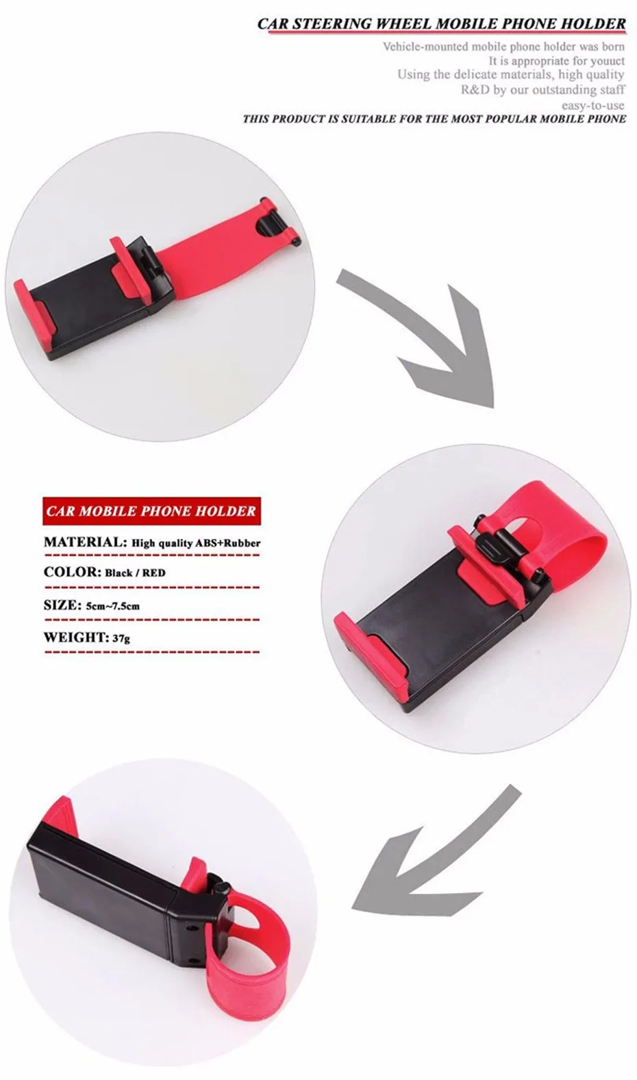 MOUSEMI Car Holder Phone Universal Support Motorcycle Bike Bicycle Flexible Steering Wheel Stand Magnetic Mobile Phone Holders (9)
