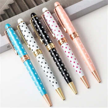 

Kawayi metal fashion wave point colorful ballpoint pen rotating ins style office gifts