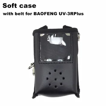 

Leather soft case with belt for BAOFENG UV-3RPlus