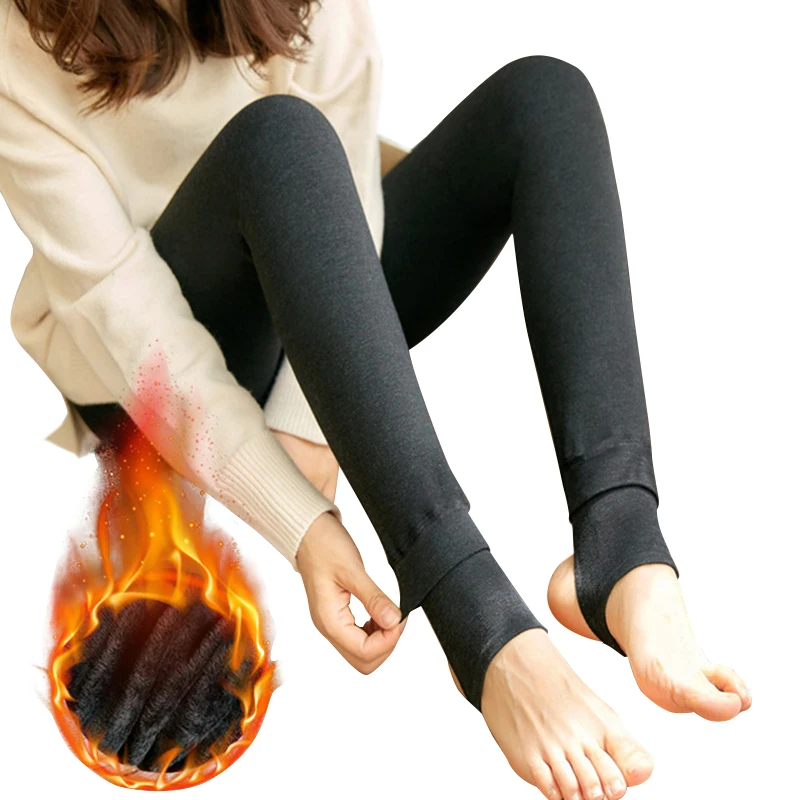Warm Leggings For Women Winter Pants Plus Thick Warmer Fleece Velvet