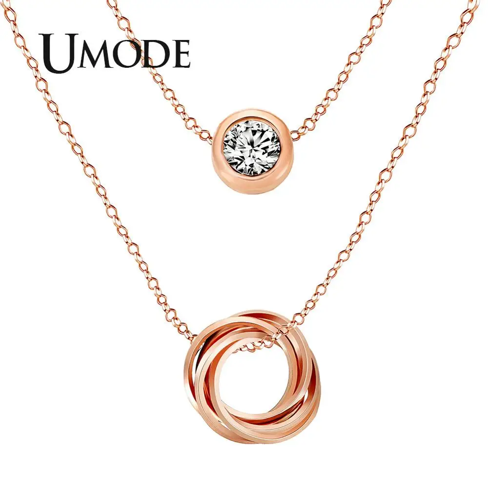 UMODE женское длинное ожерелье с цепочкой, колье, дизайн, женское винтажное модное ювелирное изделие, вечерние UN0119B - Окраска металла: Gold