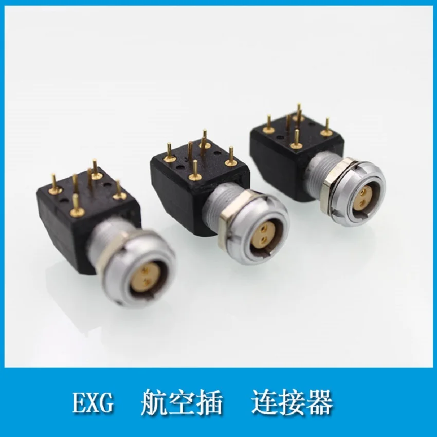 

Metal fixed bending angle connector EXG 1B PCB board connector socket socket connector aviation plug socket