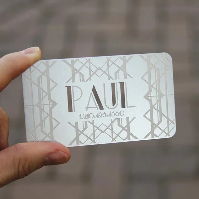 

0.3 mm thickness etching metal business cards stainless steel name card