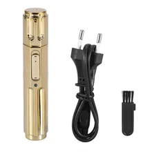 Kemei KM-6616 Электрический триммер для волос в носу с ушками аккумуляторная машинка для стрижки волос в носу вращающееся лезвие Высокоскоростной Мужской уход за лицом для носа триммер