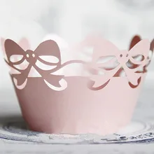 Форма для выпечки Упаковка для торта бумажные Формы для кексов Вкладыши Украшение детская игрушка в ванную девочку день рождения розовый бант
