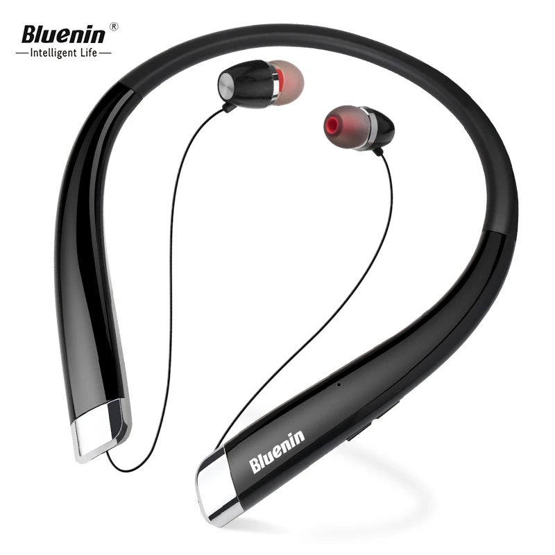 

Bluenin 990 Sport Bluetooth Earphone Wireless Stereo Headphones Built-in Mic Sweatproof Neckband bluetooth ecouteur for iphone x