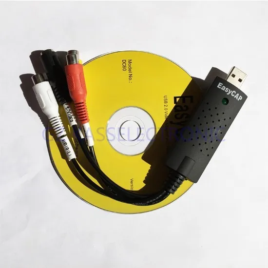 Ezcap USB 2,0 адаптер для видеосъемки Для DVD VHS для ПК для windows7 32 бит