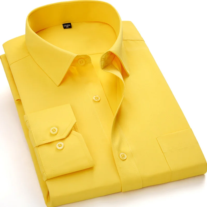 Мужская деловая Повседневная рубашка с длинным рукавом размера плюс 5XL, 6XL, 7XL, 8XL, Классический белый, черный, темно-синий цвет, мужская деловая одежда, рубашки, новинка - Цвет: BS1203