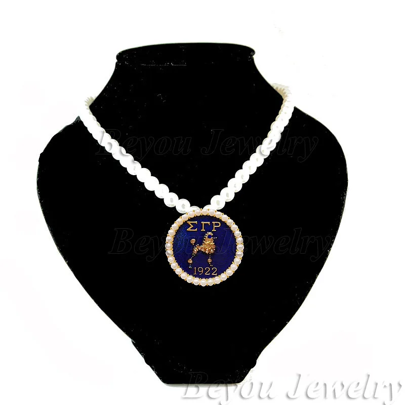 

1pc free shipping Wholesale Greek Sigma Gamma Rho Sorority SGR 1922 crystal necklace Jewelry