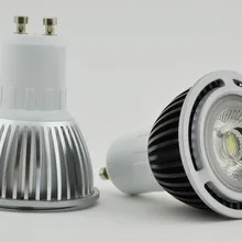 X5 5 W 12 v Светодиодный прожектор с 1*5 Вт COB GU10/MR16/E27 12 v прожекторы COB 3 Вт/5 Вт, теплый белый свет/холодный белый