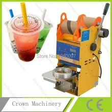 Пластиковая крышка для чашки машина полуавтоматическая в упаковочной технике