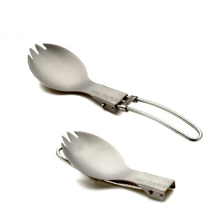 

Folding Titanium Spork Ultralight 17g Outdoor Camping Picnic Cutlery Foldable Spoon Fire Maple FMT-T10 Free Shipping