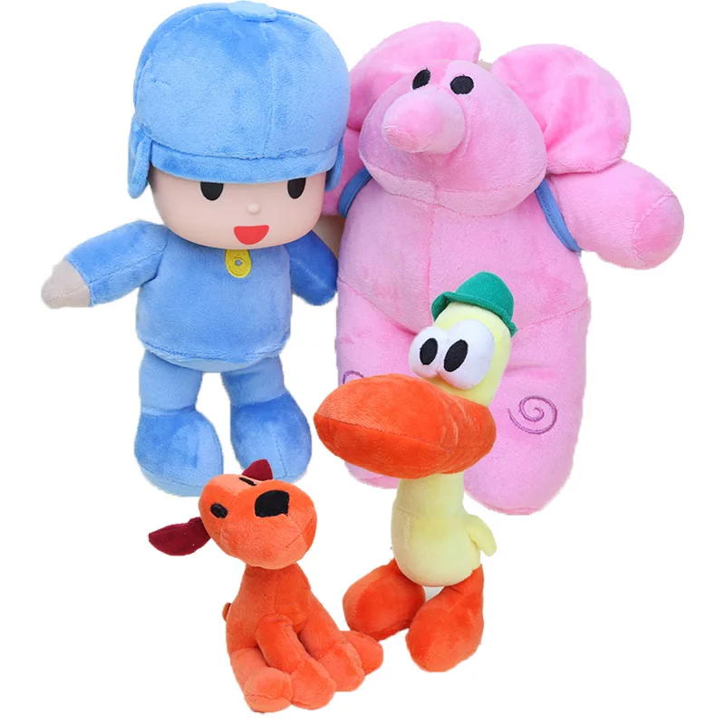 

4pcs/lot POCOYO plush toys Kids Brinquedos Gift Pocoyo Elly Pato Loula Stuffed Plush Toys Good Gift For Children