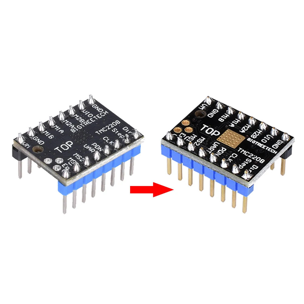 TMC2130 V3.0 SPI TMC2100 TMC2208 шаговый двигатель бесшумный драйвер StepStick бесшумный отличный SKR V1.3 PRO Ramps1.6 Reprap плата MKS GEN