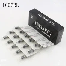 Yuelong 20 штук ТАТУИРОВКИ ИГЛЫ Перманентный Макияж 1007rl Круглый Liner картридж Вышивка Крестом Иглы для татуировки Советы для татуировки ручка