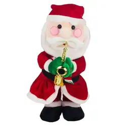 Главная & Living Электрический Санта Клаус Рождественская шапка Лось Снеговик музыка кукла плюшевые игрушки Рождественский подарок Детская