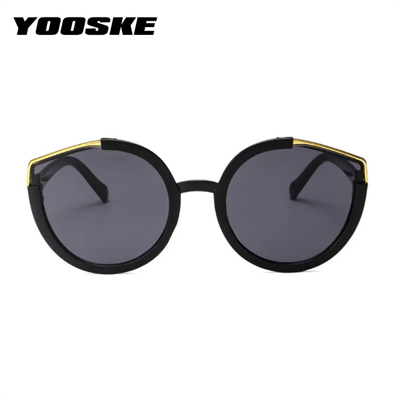 

YOOSKE Cat Eye Sunglasses Women Retro Brand Designer Oversized Sun Glasses Men Half Frame Shades Eyewear Female UV400
