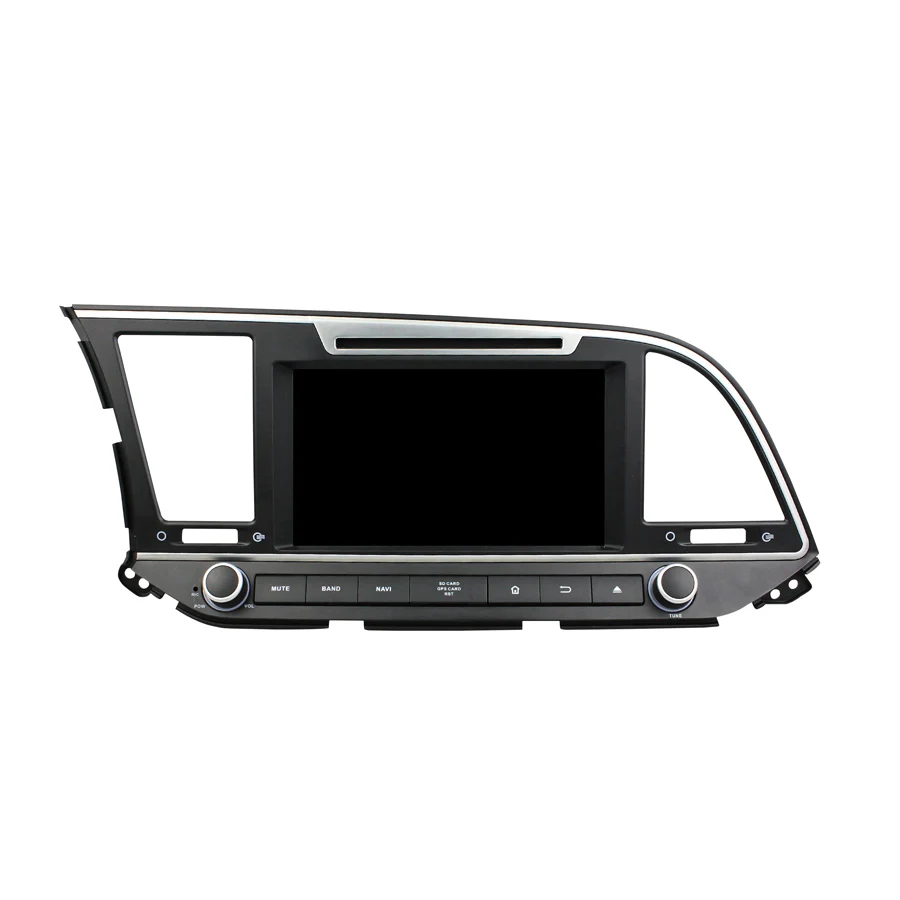 Top ELANMEY premium car gps navigation for Hyundai Elantra 2016 car DVD android 8.0 radio headunit tape recorder multimedia player 0
