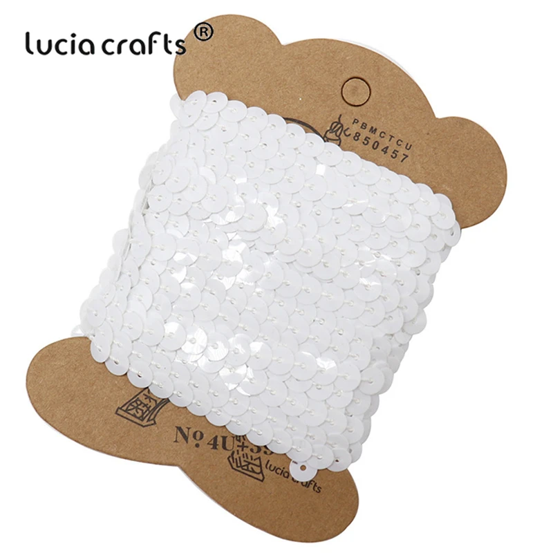 Lucia Crafts 6 мм пластиковая лента с блестками украшение для дома (с картой) картонная