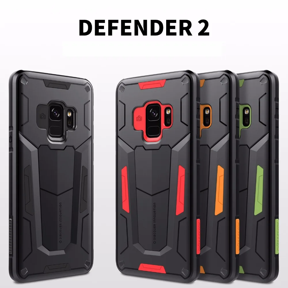Противоударный защитный чехол для Samsung Galaxy S9 + NILLKIN Defender Shield задняя крышка жесткие