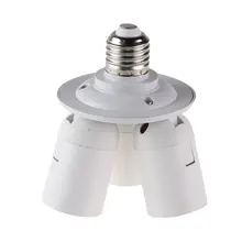 Adjustable 3 in 1 E27 Base Socket 110V-240V lamp socket Splitter Light Lamp Bulb Adapter Holder e27 lamp holder converter