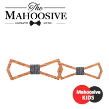 Mahoosive Для мужчин s детские галстук-бабочка деревянный бантик Для мужчин Gravatas Corbatas Свадебные галстук-бабочка комбо