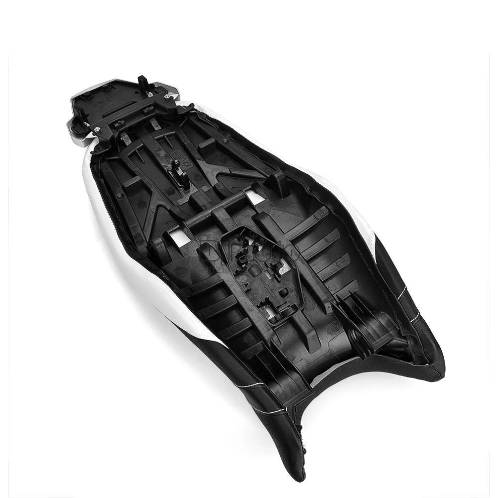 Motorcycle Black Flat Brat Style Tracker Cafe Racer Seat For BMW R1200GS R 1200 GS ADV (6)