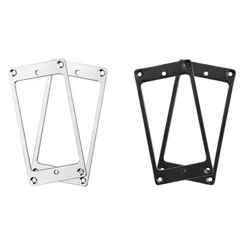 

XFDZ 4 Piece Flat Metal Humbucker Pickup Mounting Rings - Silver/Black