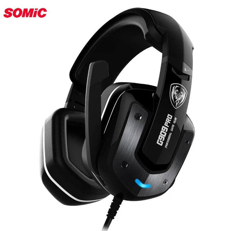 Игровые наушники Somic G909PRO виртуальный звук 7 1 вибрация для ноутбука USB с