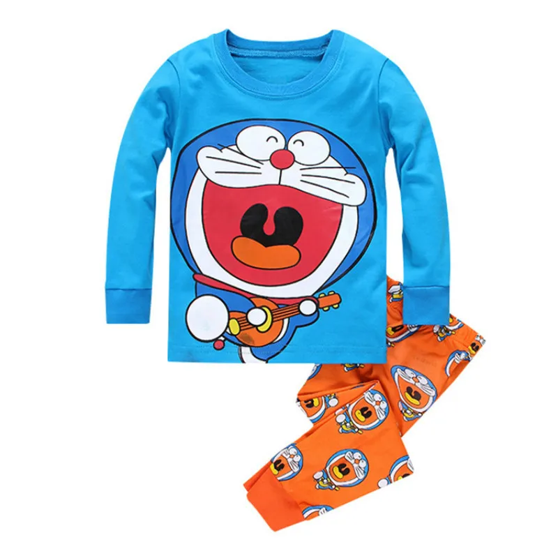 Комплекты одежды для детей; одежда для сна для мальчиков; детский пижамный комплект с Бэтменом; Хлопковая пижама с рисунком для маленьких девочек; пижамы на весну-осень - Цвет: Color S