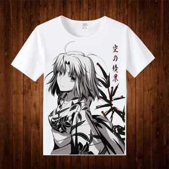 

Anime Kara no Kyoukai Ryougi Shiki T-Shirt Summer Tee Short Sleeve Tops Unisex Cosplay