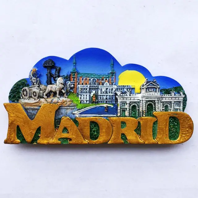 Buy Madrid Spain Exquisite 3D Resin Fridge