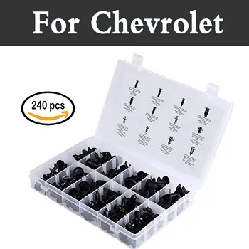 

240x Car Screw Rivets Fixed Clamp Kit Push Pin Rivets Set Rivets For Chevrolet Corvette Cruze Epica Evanda Impala Kalos