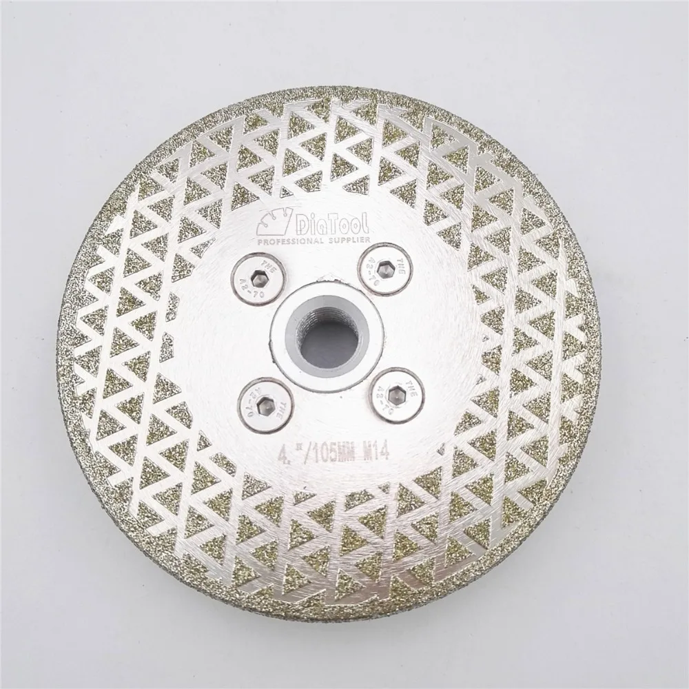 DIATOOL 1pc 105mm Electroplated Diamond Cutting & Grinding Blade M14