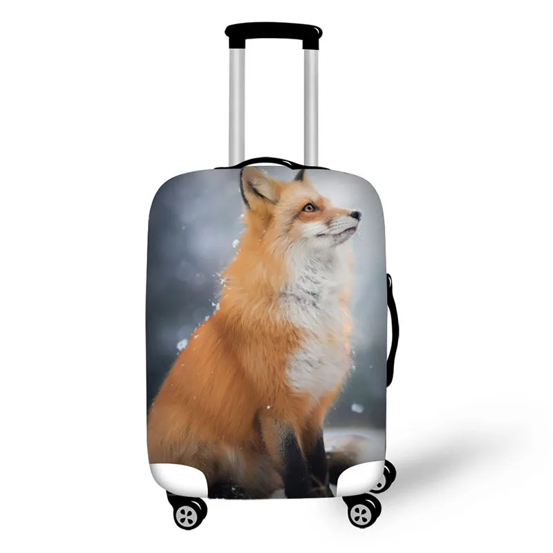 2017 Cute fox Cover for Suitcase Bags Travel Luggage Accessories for Men's Women Waterproof Protection Suitcase Case Cover