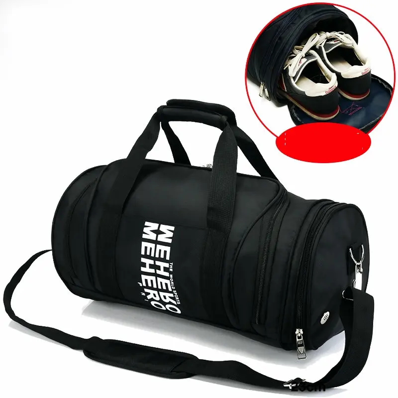 Large capacity nylon gym bag football basketball training storage