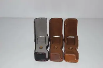 

Camera Bag Bottom Case For Nikon 1 J5 1J5 PU Leather Half Body Set Cover With Battery Opening