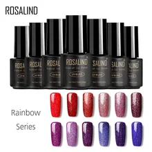 ROSALIND гель 1S 7 мл Гель-лак для ногтей Радужный мерцающий Гель-лак для ногтей Гель-лак для нейл-арта УФ и светодиодный стойкий лак для ногтей