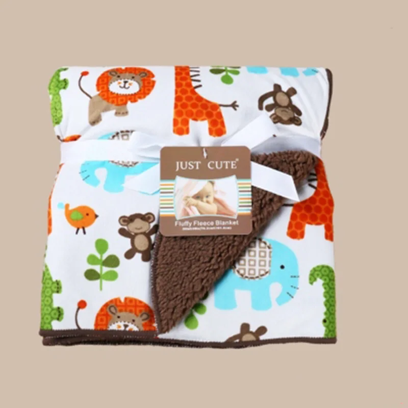 High Quality Plush Baby Blanket Newborn Baby Wrap Super Soft Receiving