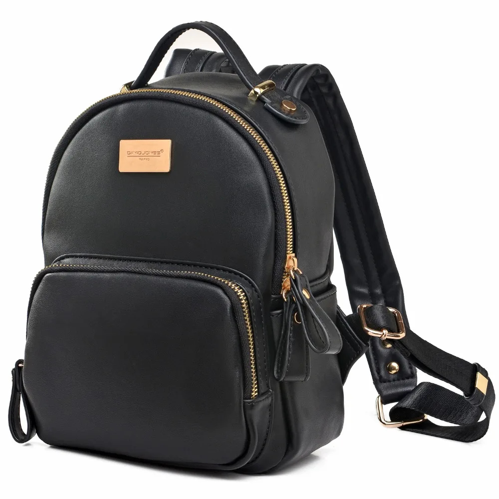 DAVIDJONES Famous Brand font b Backpack b font font b Women b font Solid Vintage School