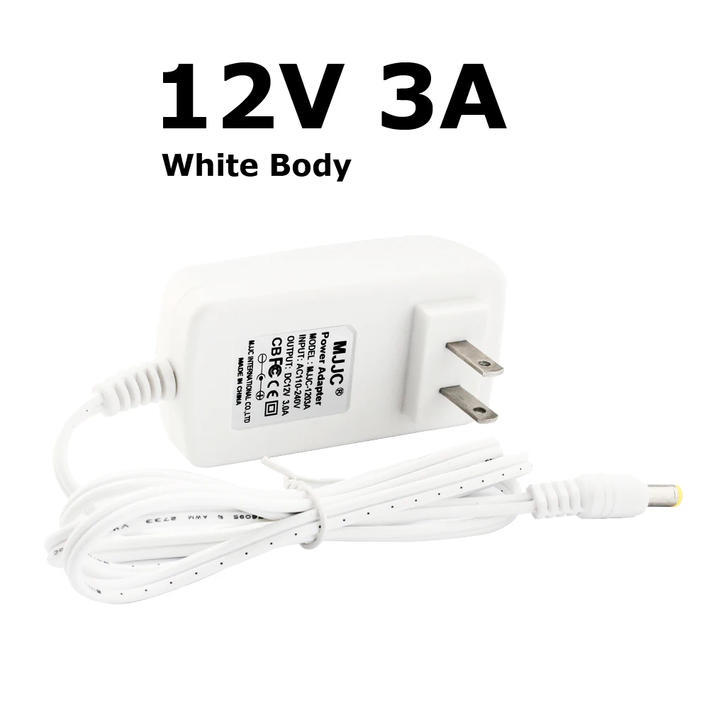 12 volt power 12V-3A-White