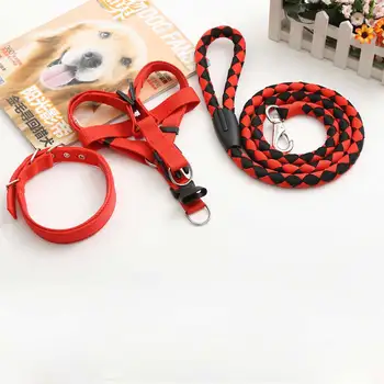 

4 Colors Pet Lead Leash for Dogs Nylon 1.5m Walk Dog Leash Selectable Size Outdoor Security Training Dog Harness