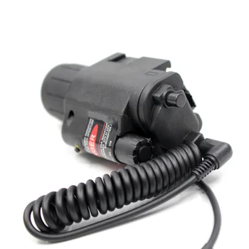 

Tactical Quick Release M6 Red Laser Sight LED Flashlight Comber with 20mm Dovetail Rail Mount for Glock 17 19 22 Pistol