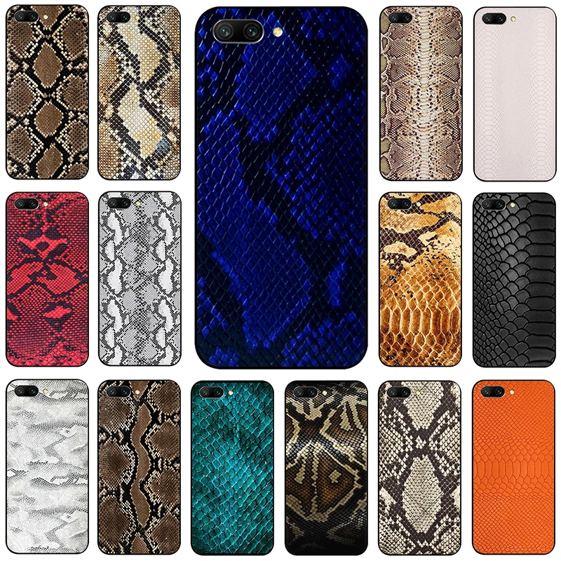

Snake Skin Soft Silicone phone case for Huawei Honor 6A 7A Pro 7C 7X 8 9 10 Lite 8X 8C view 20 9X Pro