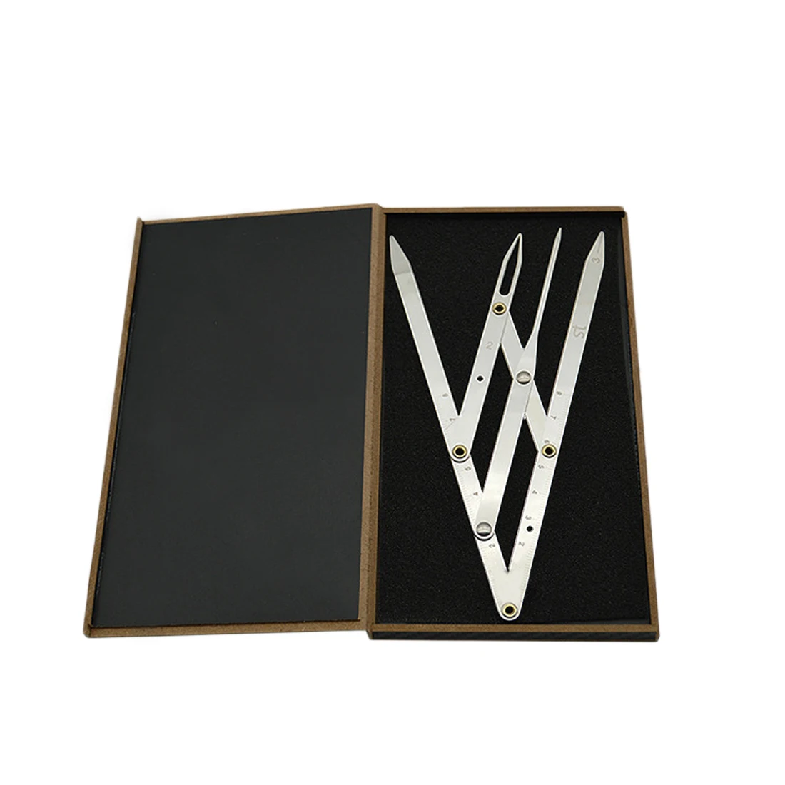 Pаспродажа 1 шт. Нержавеющая nbsp;сталь золотое сечение суппорты для бровей microblading татуаж программное средство меры Золотой бровей инструменты