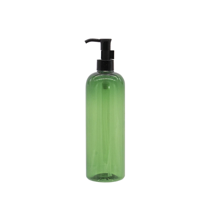 500 мл пустые очищающие бутылки с насосом масла, бутылочка для Хранения Крема для тела контейнеры для косметической упаковки с дозатором - Цвет: Green Bottle 2