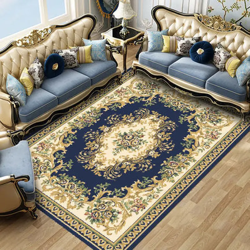 Luxury Three dimensional Jacquard Carpet Bedside Blanket Large Non slip