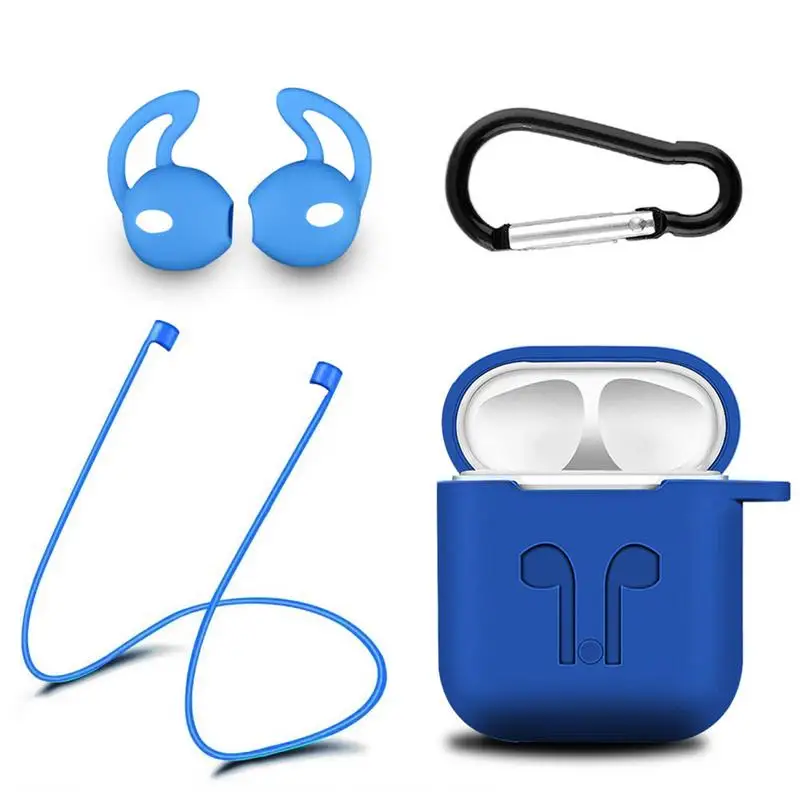 Силиконовый защитный чехол Airpods для наушников IPhone беспроводные наушники с Bluetooth